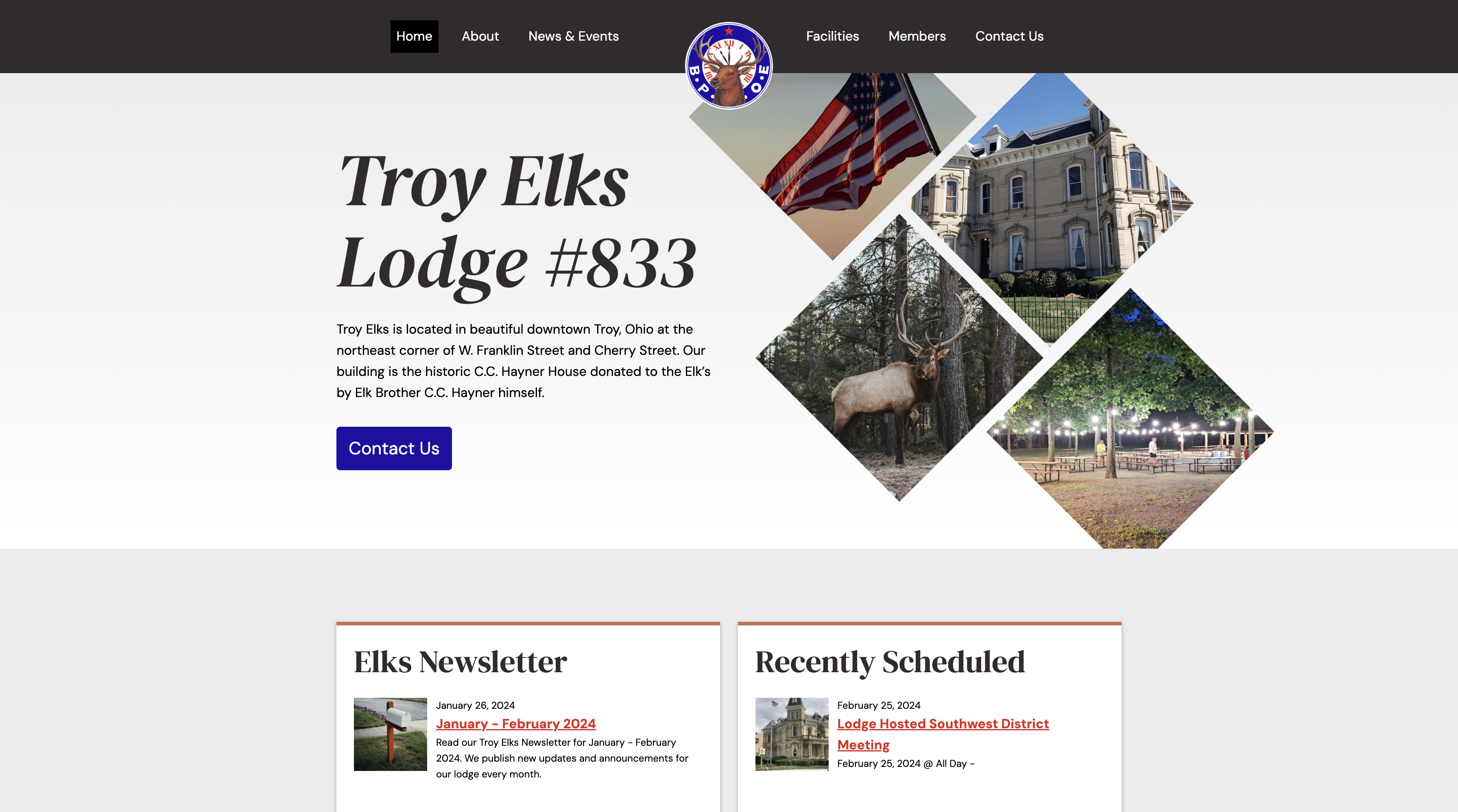 Troy Elks Ohio #833 Website